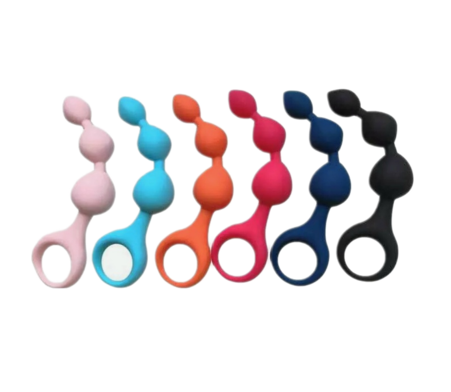 Nice in size and small, the curvy probe is shaped into a series of three graduated silicone bumps.