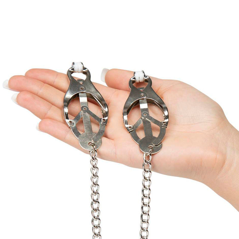 Weighted Nipple Clamps with Chain