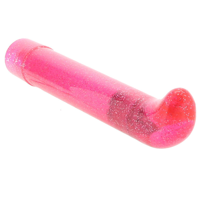 please meet the Sparkle Slim G-Vibe from CalExotics. Curvy at the tip, this curvy classic easily targets your/their g-spot, but if penetration isn't in the cards, not to worry, this vibe is also perfect for pinpointing clitorises, nipples, penises