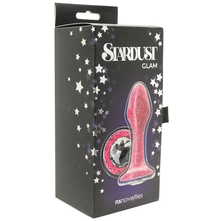 Aside from an extra slick temperature-receptive texture, glass is extremely hygienic. The Stardust Glam Brilliant Crystal Plug can be safely boiled or bleached