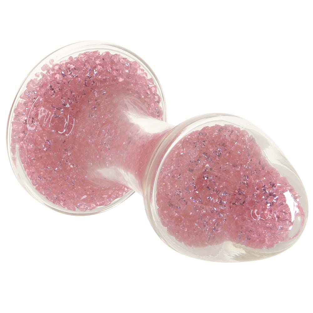 Aside from an extra slick temperature-receptive texture, glass is extremely hygienic. The Stardust Glam Brilliant Crystal Plug can be safely boiled or bleached