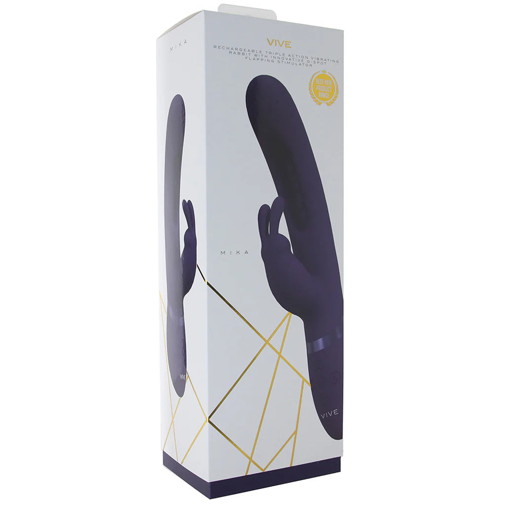 Vive Mika triple action rabbit vibrator with thrusting shaft and clitoral stimulation