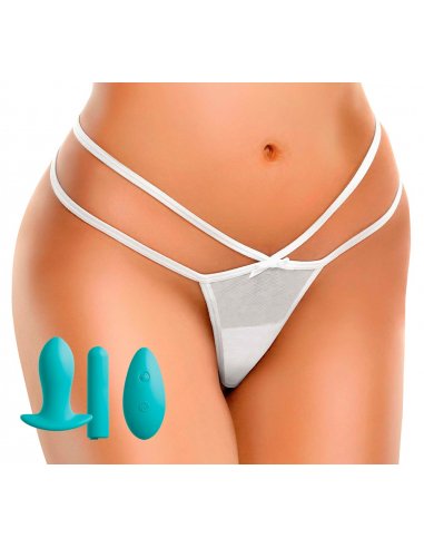 Hookup g-string panty with remote-controlled bullet vibrator Pink Catelina Hookup g-string panty with remote-controlled bullet vibrator Pink Catelina