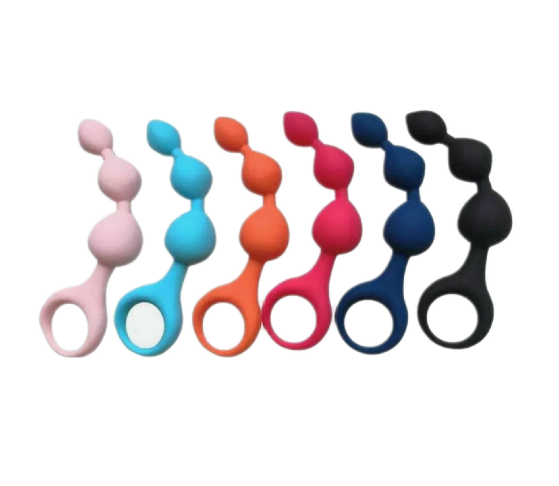 Nice in size and small, the curvy probe is shaped into a series of three graduated silicone bumps. 