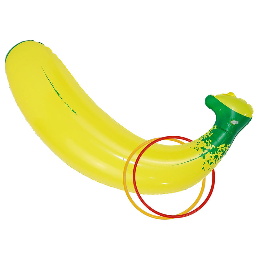 Make your bachelorette party unforgettable with the Bachelorette Bride Party Favors Inflatable Banana Ring Toss! 
