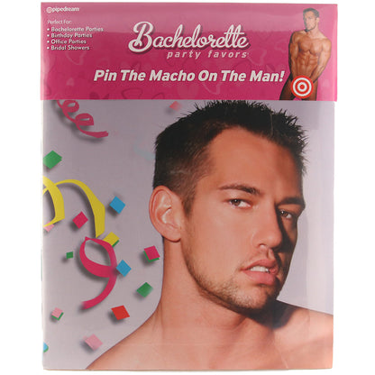 Bachelorette party favors Pin the Macho on the Man