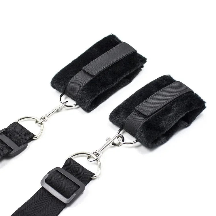 Bed restraint system - under the mattress in black