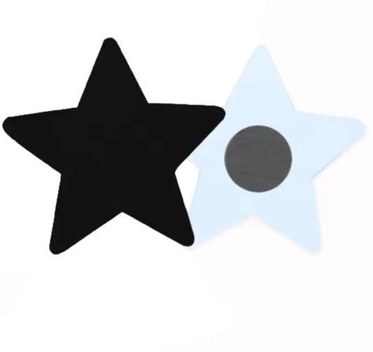 Black star pasties nipple covers