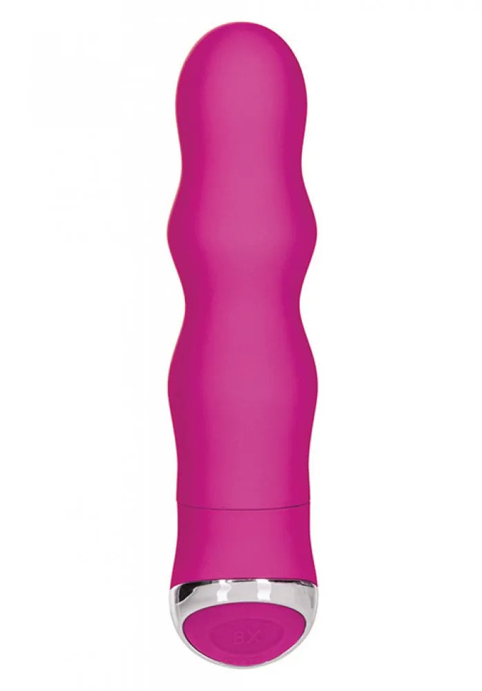 CalExotics Classic Chic Wave pink wand vibrator with curved shape