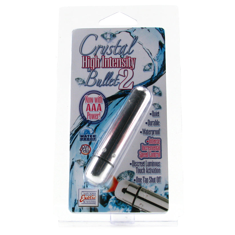 Crystal High-Intensity Bullet 2 – Accessoire puissant, élégant et ultra-versatile pour les plaisirs en solo
