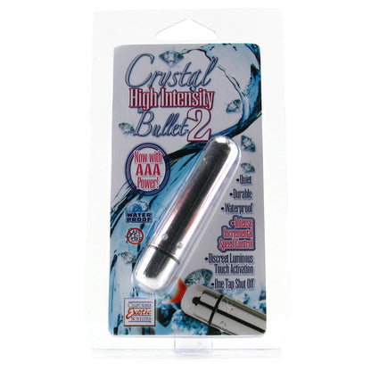 Crystal High-Intensity Bullet 2 – Accessoire puissant, élégant et ultra-versatile pour les plaisirs en solo