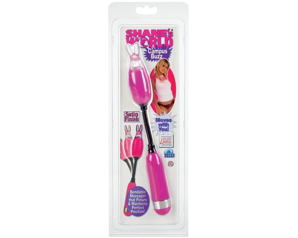 CalExotics Shane’s World Campus Buzz flexible vibrator with bunny sleeve
