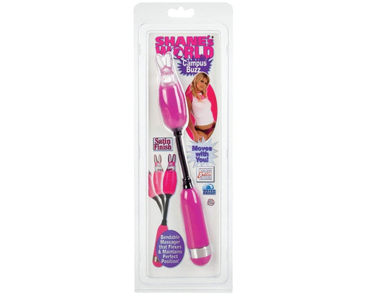 CalExotics Shane’s World Campus Buzz flexible vibrator with bunny sleeve