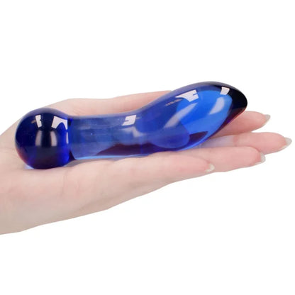 in the backdoor department, you should probably take a good hard look at the Blaze Glass Butt Plug from the Chrystalino collection.