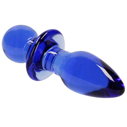 Chrystalino Rocker Glass Butt Plug stretches and stimulates perfectly. By the way, it's also a great anal warm-up tool