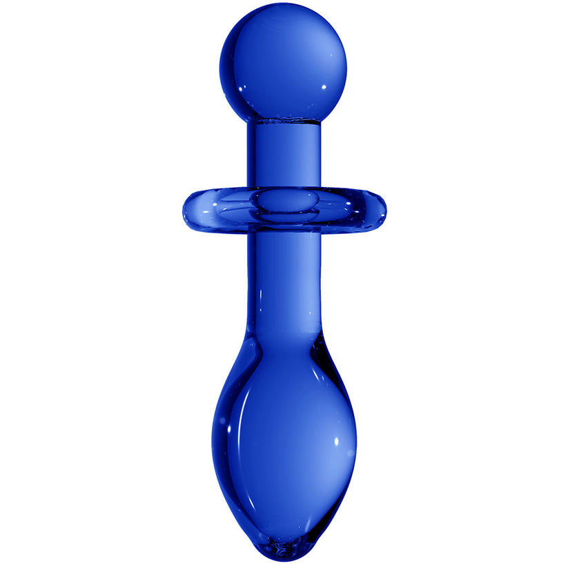 Chrystalino Rocker Glass Butt Plug stretches and stimulates perfectly. By the way, it's also a great anal warm-up tool