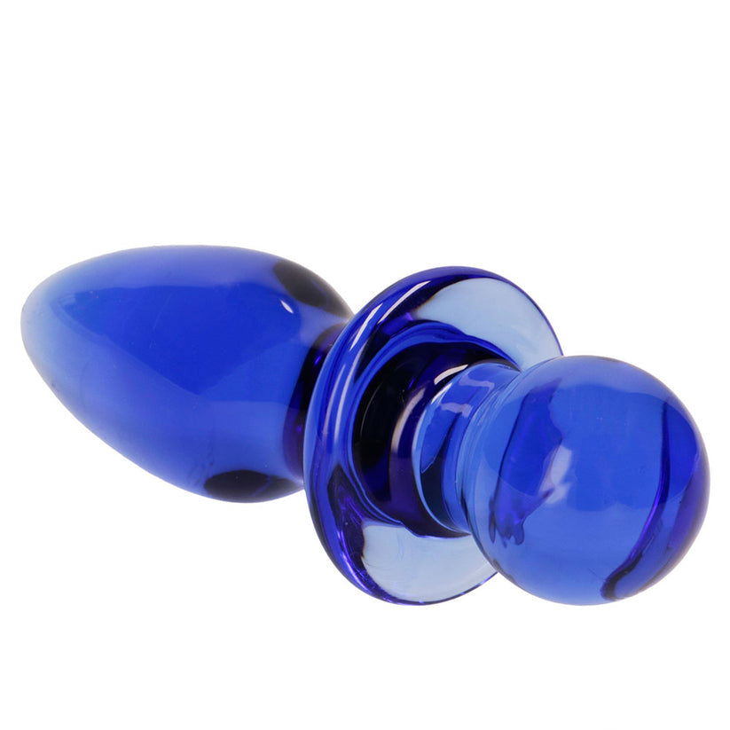 Chrystalino Rocker Glass Butt Plug stretches and stimulates perfectly. By the way, it's also a great anal warm-up tool