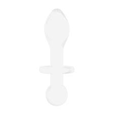 Chrystalino Rocker Glass Butt Plug stretches and stimulates perfectly. By the way, it's also a great anal warm-up tool
