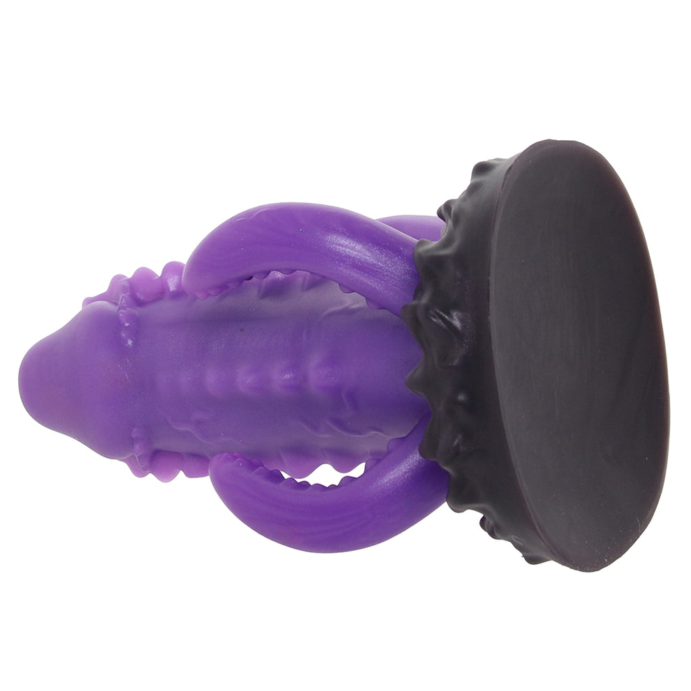 Creature Cocks Leviathan fantasy tentacle dildo with purple textured shaft and suction cup monster base