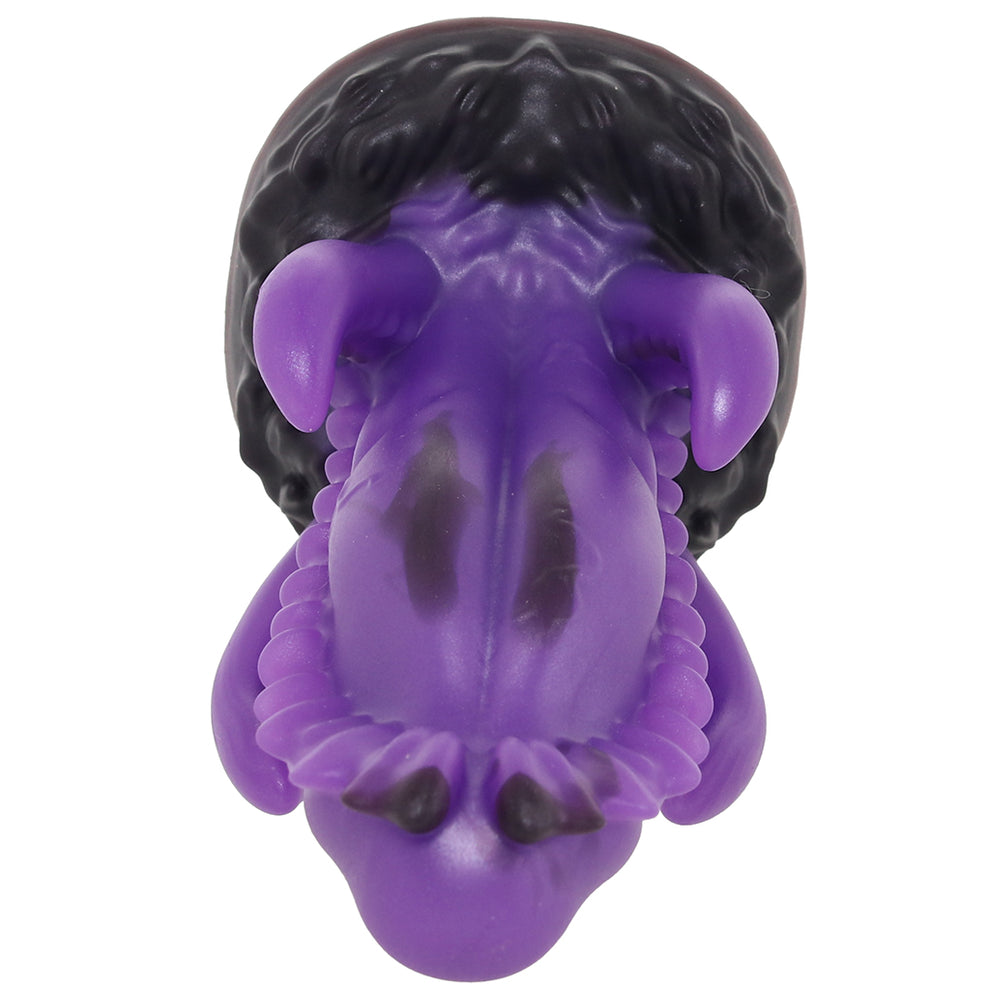Creature Cocks Leviathan fantasy tentacle dildo with purple textured shaft and suction cup monster base