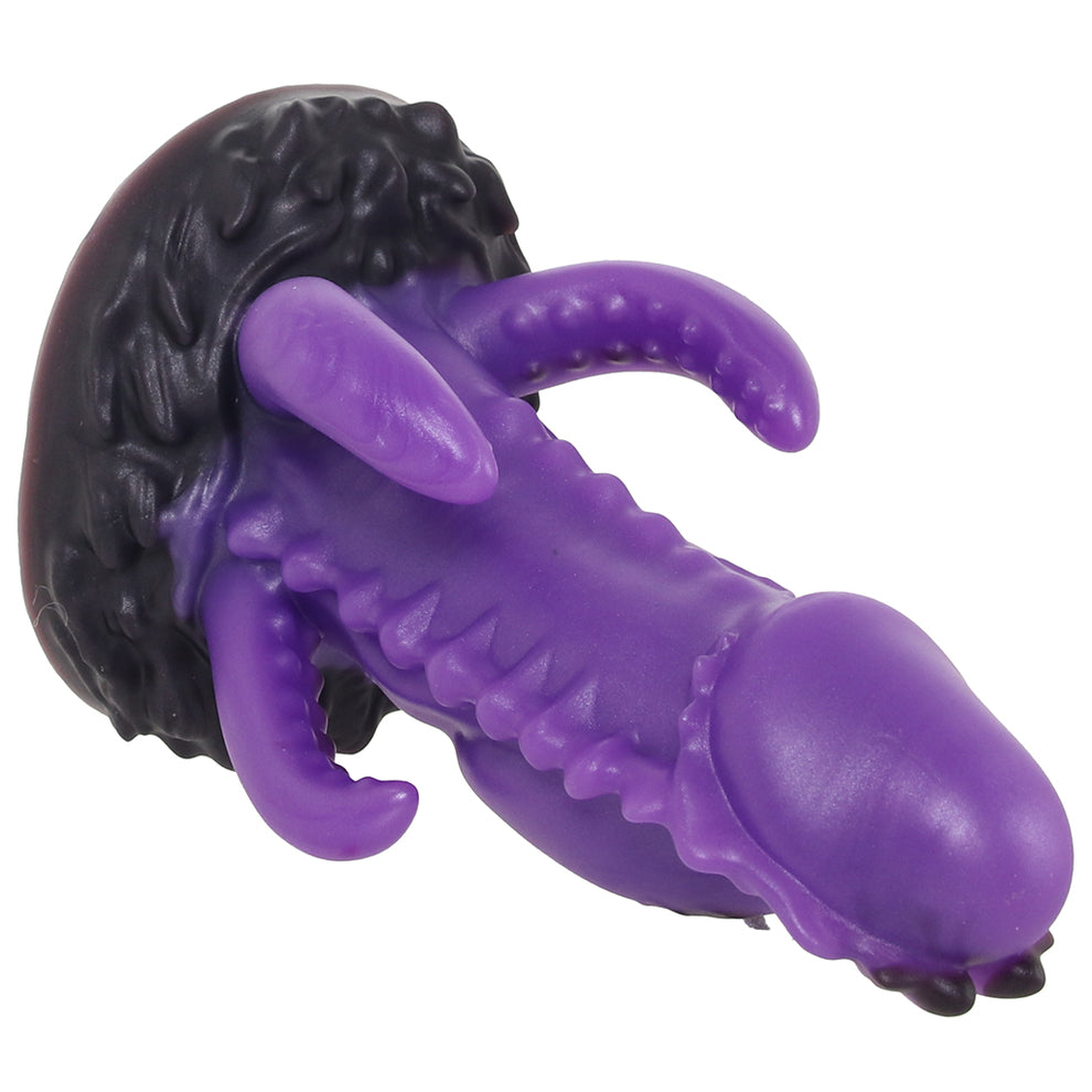 Creature Cocks Leviathan fantasy tentacle dildo with purple textured shaft and suction cup monster base