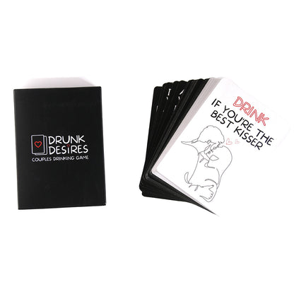 Drunk Desires is the perfect drinking game for couples. This game was designed to increase intimacy between you and your partner.