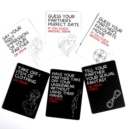 Drunk Desires is the perfect drinking game for couples. This game was designed to increase intimacy between you and your partner.