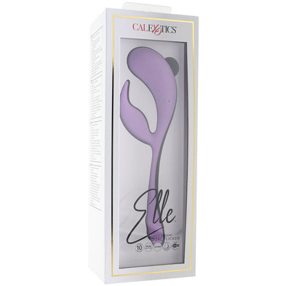 Indulge in waves of pleasure as the Elle™ Liquid Silicone Dual Flicker moves you in all the right ways. The intimately contoured vibe is as thrilling as it is versatile with an extremely flexible body, flicking rabbit teaser, and 10 indulgent vibration functions.