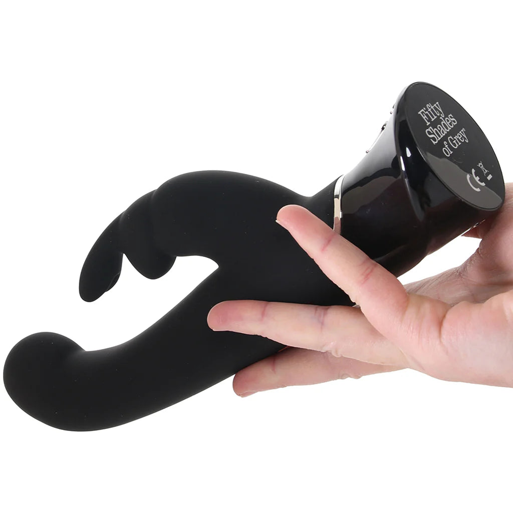 Greedy Girl rechargeable rabbit vibrator with G-spot and clitoral stimulation
