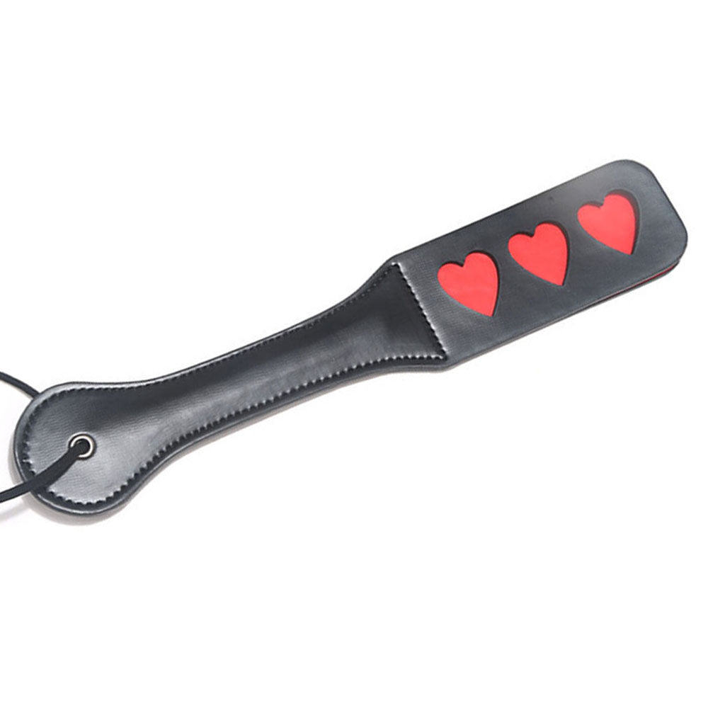 Hearts Faux Leather Paddle