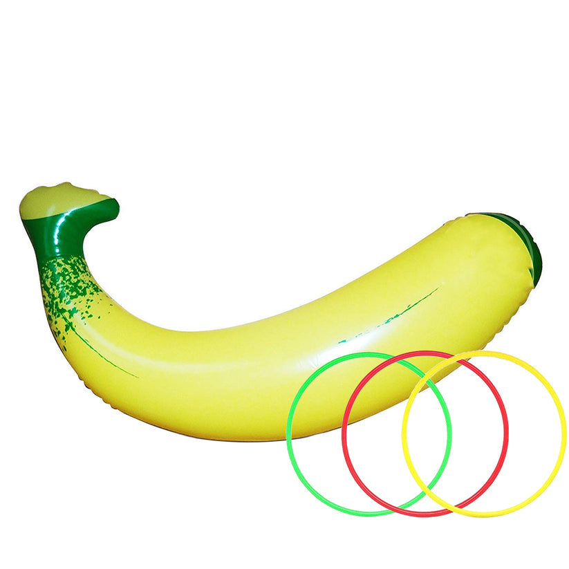 Make your bachelorette party unforgettable with the Bachelorette Bride Party Favors Inflatable Banana Ring Toss! 