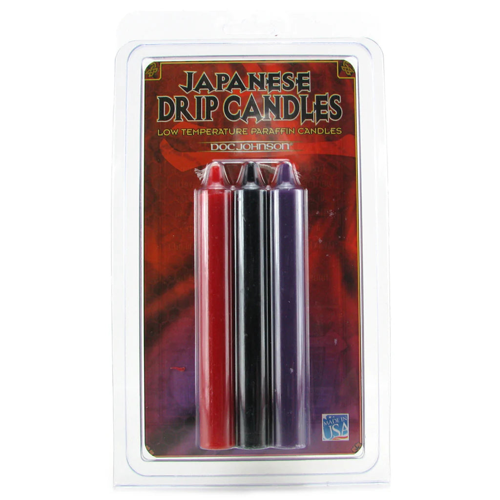 Japanese drip candles set with low temperature wax for sensual wax play and BDSM temperature play for couples