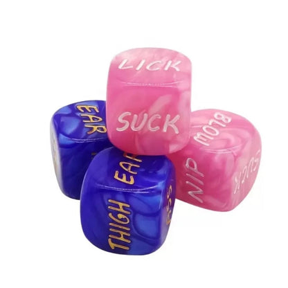 Kinky dices (set of 2) for couple:  spice up your nights