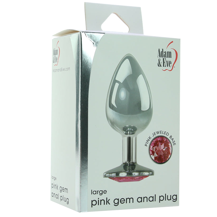 But lucky for all us butt play lovers with an eye for glitz and glam, Adam & Eve's Large Pink Gem Anal Plug is here to make the connection.