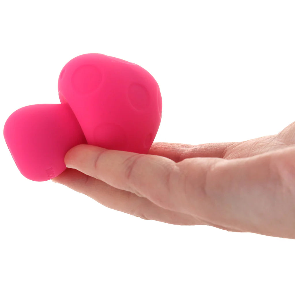 Mochi silicone mushroom mini vibrator in pink with rechargeable waterproof compact design