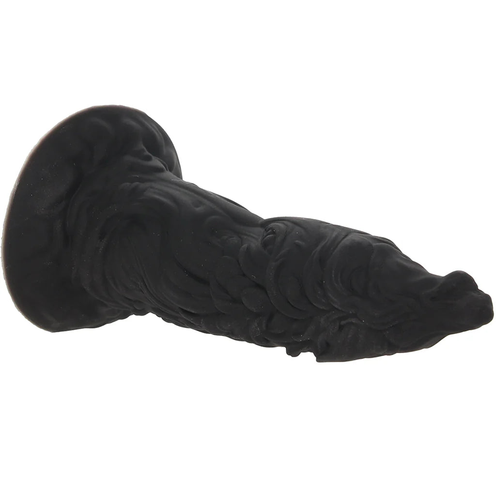 Monster Dong The Werewolf fantasy canine dildo with black textured silicone shaft and suction cup base
