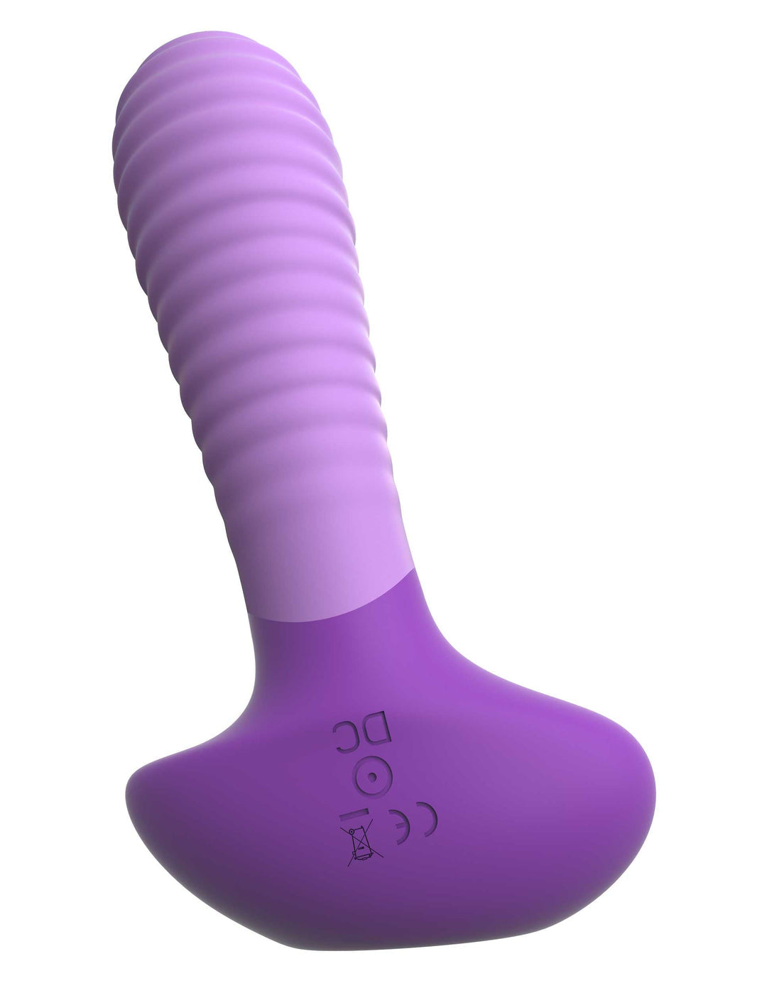 Petite anal vibrator with slim shaft and flared base