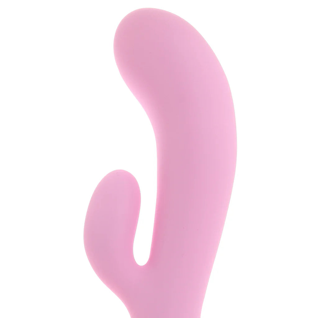 Pink Amour dual stimulation vibrator with G-spot curve and clitoral stimulator