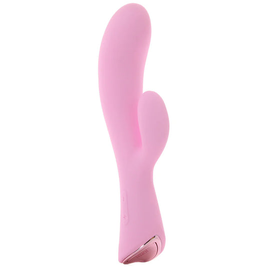 Pink Amour dual stimulation vibrator with G-spot curve and clitoral stimulator