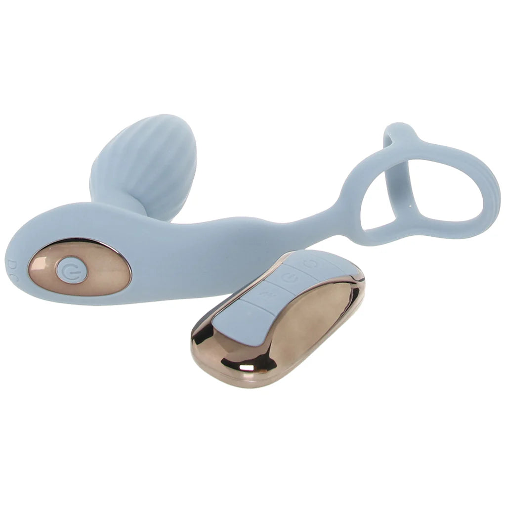 Renegade Pinnacle vibrating cock ring with gyrating prostate plug and remote control
