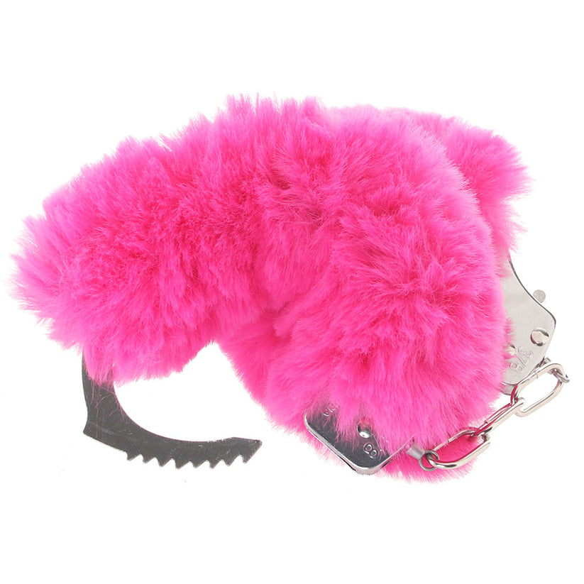 Just the thing for bondage play beginners, these ready-to-play metal restraints are surrounded by extra soft faux-fur. They'll gently cradle your or your partner's wrists as you play out your fantasies. 