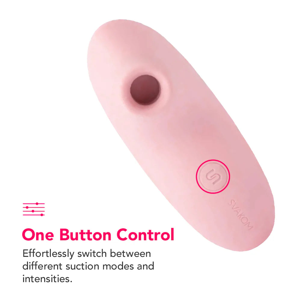 Pulse Lite Neo app controlled suction stimulator available in lavender pale rosette and seafoam blue
