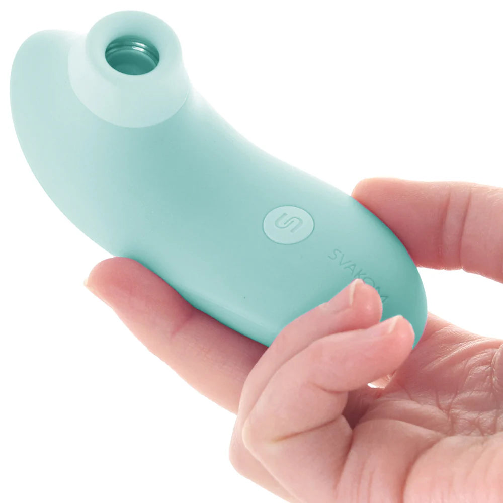 Pulse Lite Neo app controlled suction stimulator available in lavender pale rosette and seafoam blue