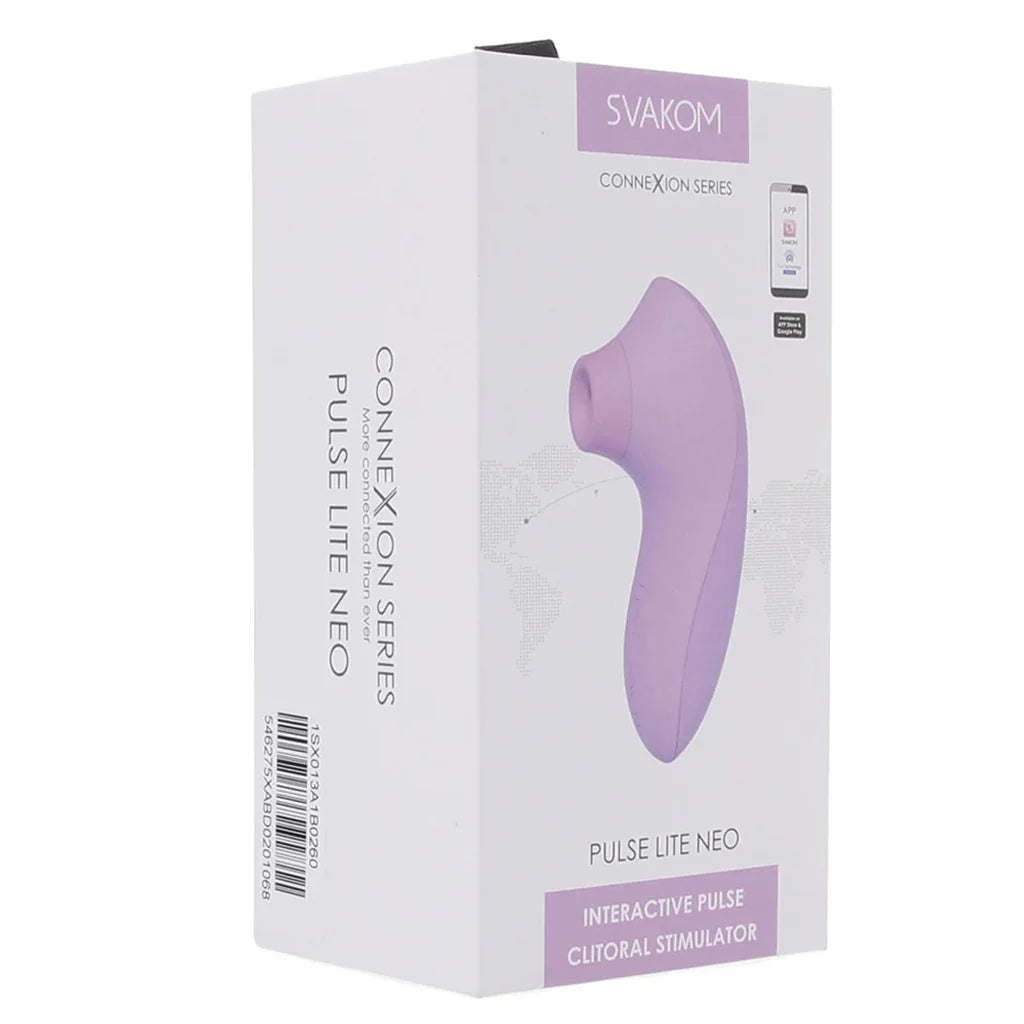 Pulse Lite Neo app controlled suction stimulator available in lavender pale rosette and seafoam blue