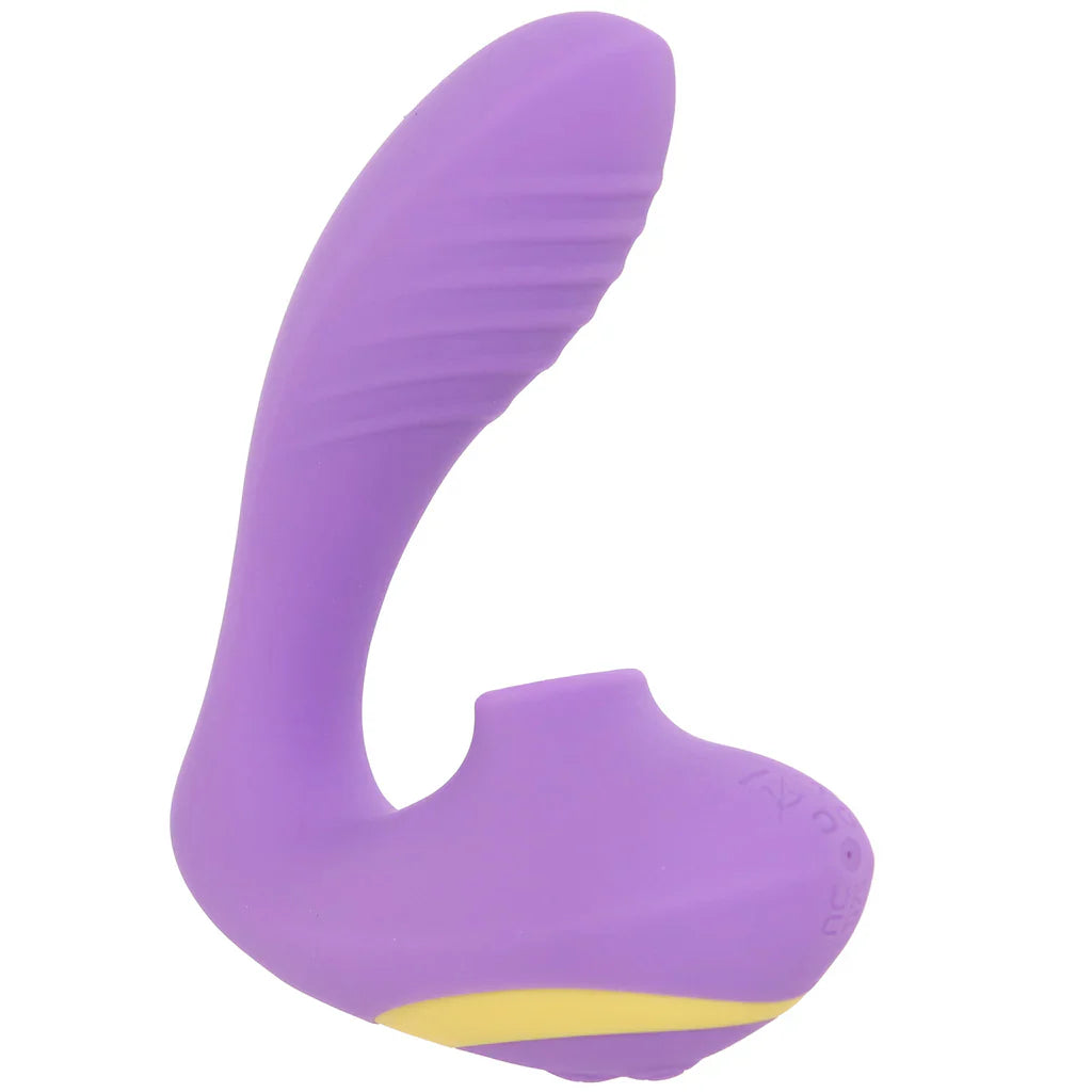 Purple ROMP Reverb air pulse and G-spot vibrator with dual stimulation silicone design