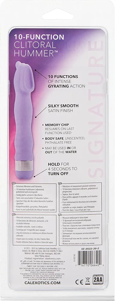 Purple clitoral massager with scoop-shaped head