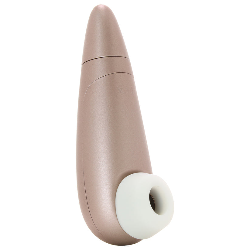 Angled ergonomically from a firm rosy gold handle, the Number One's silky little tip scoops and circles the clitoris.