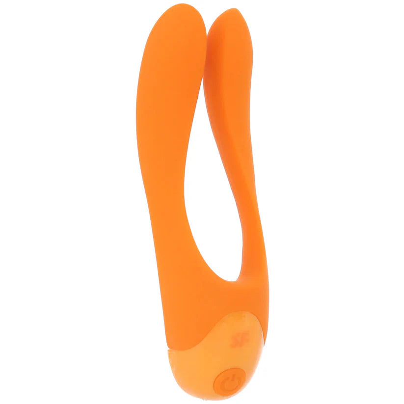 Satisfyer Candy Cane waterproof silicone finger vibrator with dual flexible vibrating arms
