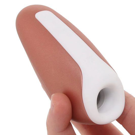 Satisfyer Love Breeze rechargeable air pulse clitoral stimulator available in yellow and copper
