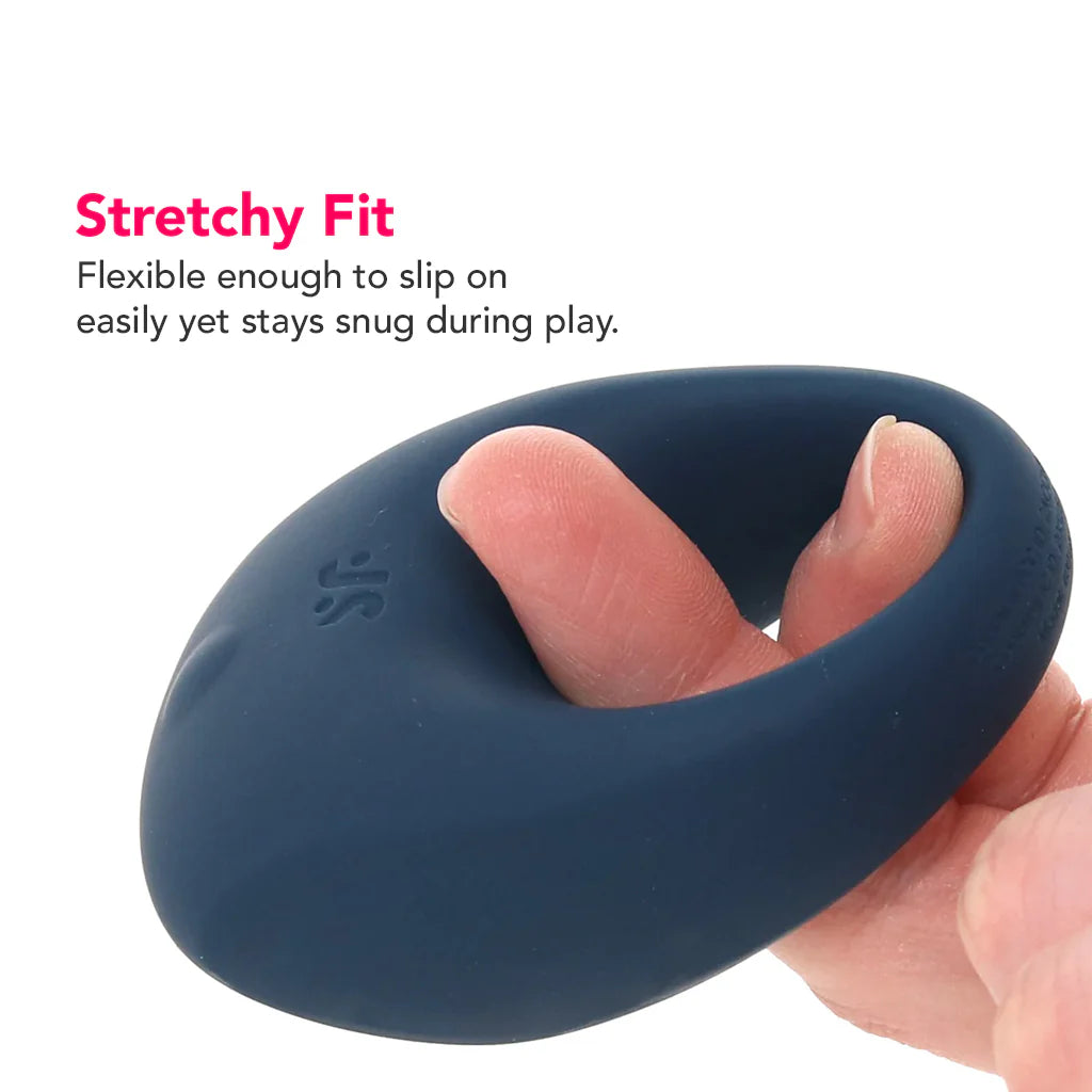 Satisfyer Strong One Ring Vibe app controlled vibrating silicone cock ring for couples